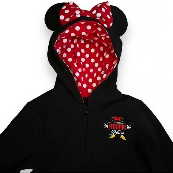 Disney Parks “I Am Minnie Mouse Collection” Zip-up hooded sweatshirt Medium NWOT - Picture 2 of 6